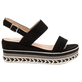Primavera Boho kile sandaler sort