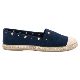 SHELOVET Espadrilles med jetfly marineblå