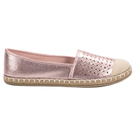 New Tlck Glitter Espadrilles lyserød
