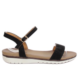 Sorte kvinders sandaler S18-33 Sort