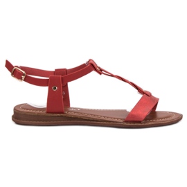 Super Mode Flade sandaler rød