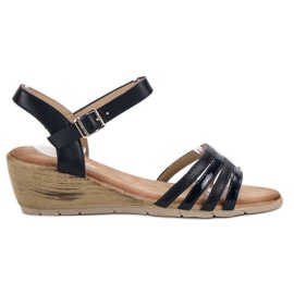 Renda Navy sandaler blå
