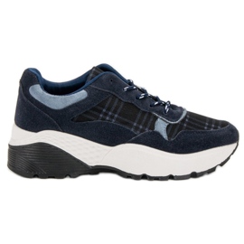 SHELOVET Marineblå sneakers marine blå