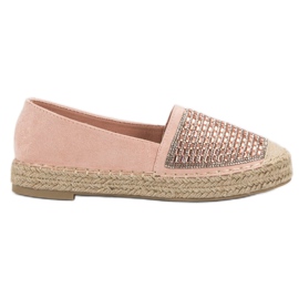 Espadrilles Med Cubic Zirconia VICES lyserød
