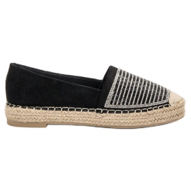 Espadriller med Cubic Zirconia Vices sort