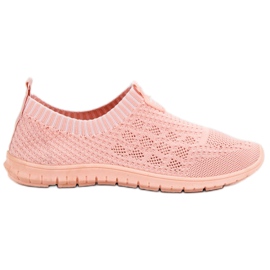Renda Kvinders slip-on sko lyserød