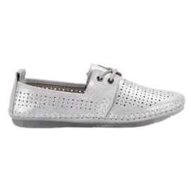 VINCEZA læder sneakers grå