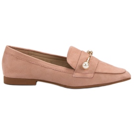 VICES loafers i ruskind lyserød