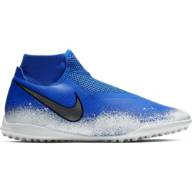 Nike Phantom Vsn Academy Df Tf M AO3269-410 fodboldsko flerfarvet blå