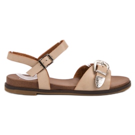 SHELOVET Beige sandaler