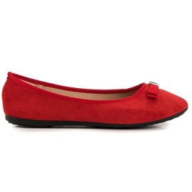 GUAPISSIMA Ballerinas med glitter rød