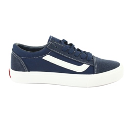 Atletico Børns sneakers bundet 18081 Navy Blue blå