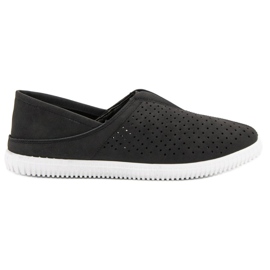 Super Mode Komfortable Slip On Sneakers sort