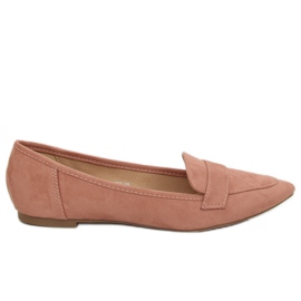 Lyserøde spidse ballerinas 302 Pink