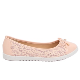 Lyserøde kvinders ballerinaer 7846-P Pink