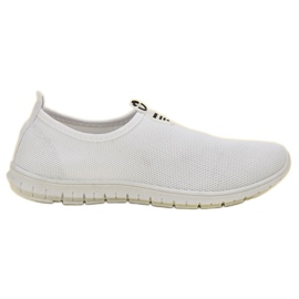 SHELOVET Hvide Slip-On sneakers