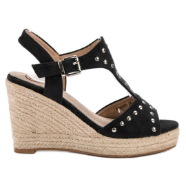 Kylie Sandaler med strass sort