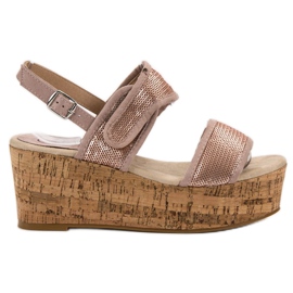 Kylie Velcro sandaler lyserød