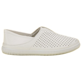 Super Mode Komfortable Slip On Sneakers hvid