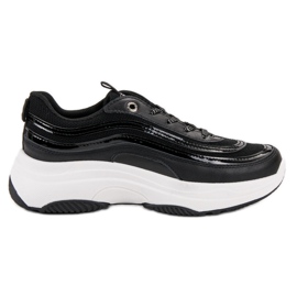SHELOVET Sneakers på platformen sort