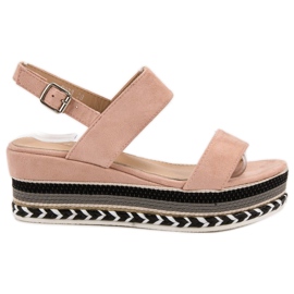 Primavera Boho kile sandaler lyserød