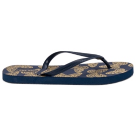 SHELOVET Lette flip-flops marine blå