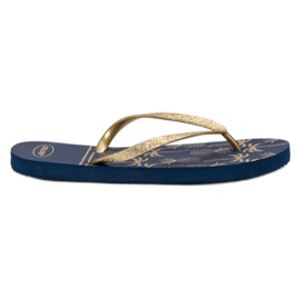 SHELOVET Lette flip-flops blå gul