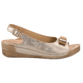 Goodin Sandaler med sløjfe gul
