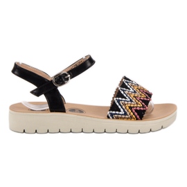 SHELOVET Casual sandaler sort