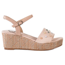 Aclys Casual wedge sandaler brun