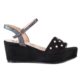 Aclys Casual wedge sandaler sort