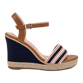 Primavera Casual wedge sandaler blå marine blå