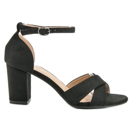 Best Shoes Sandaler i sort ruskind