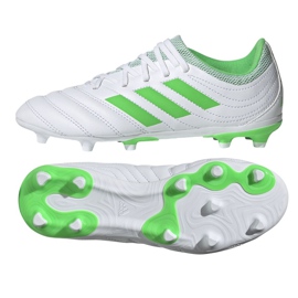 Adidas Copa 19.3 Fg Jr D98081 fodboldstøvler flerfarvet hvid