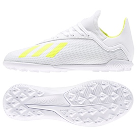 Adidas X 18.3 Tf Jr BB9404 fodboldstøvler flerfarvet hvid