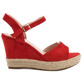 Bello Star Espadrilles sandaler rød
