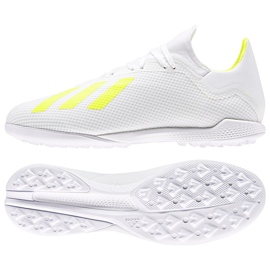 Adidas X 18.3 Tf M BB9400 fodboldstøvler flerfarvet hvid