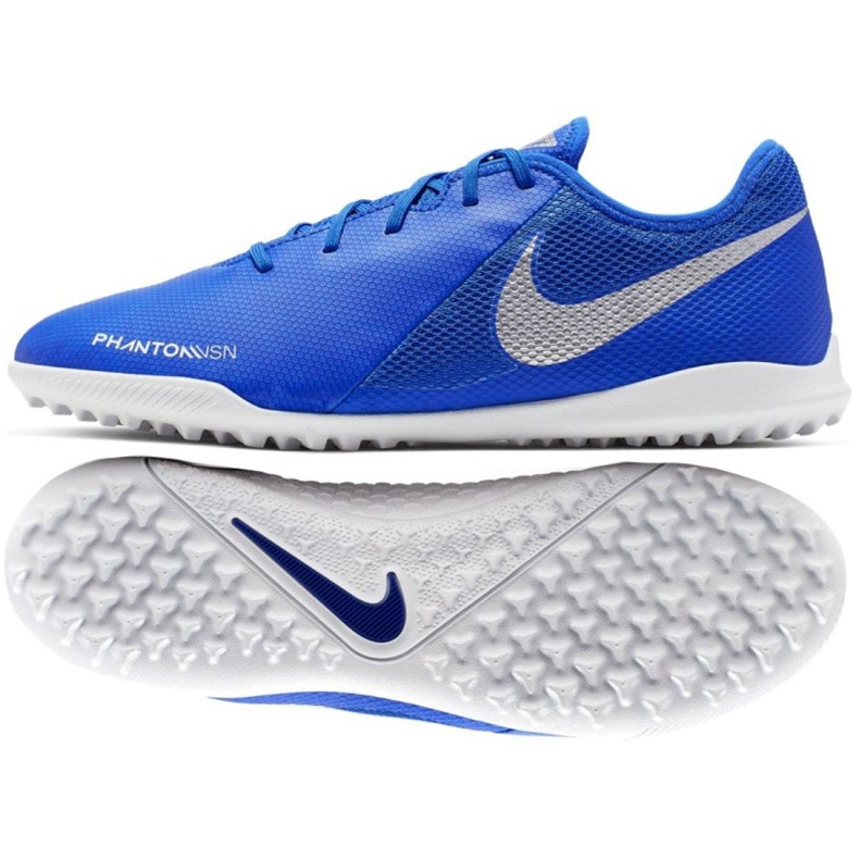 Nike Phantom Vsn Academy Tf M AO3223-410 fodboldsko blå flerfarvet