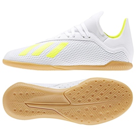 Indendørs sko adidas X 18.3 I Jr BB9397 flerfarvet hvid