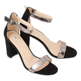 Sort GF-WL-35 Sorte sandaler på stolpen