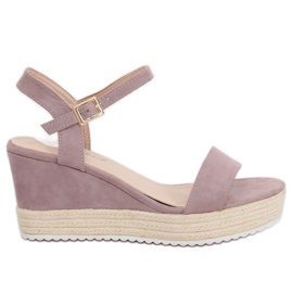 Violette kile sandaler espadrilles LY9109 Lilla