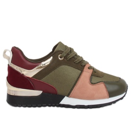 Grønne sportssko B-01 Army Green flerfarvet