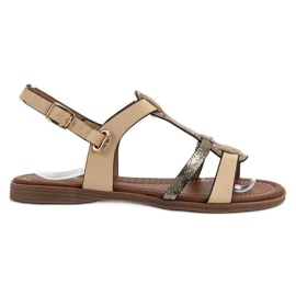 Small Swan Behagelige damesandaler beige