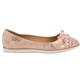 SHELOVET Casual Ballerinas gul lyserød