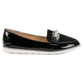 SHELOVET Sortlakerede loafers