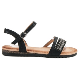 Groto Gogo Sandaler med glitter sort