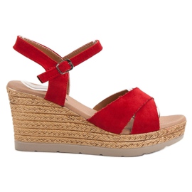 SHELOVET Røde sandaler
