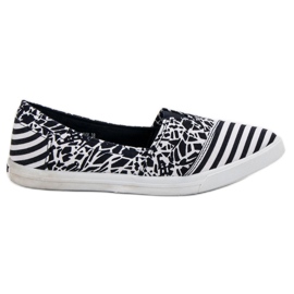 Sweet Shoes Slipons med mønster marine blå