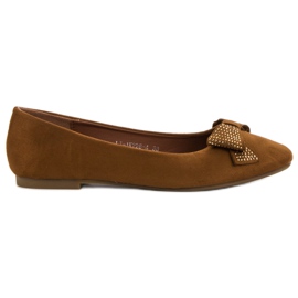 Best Shoes Kamel ballerinaer brun