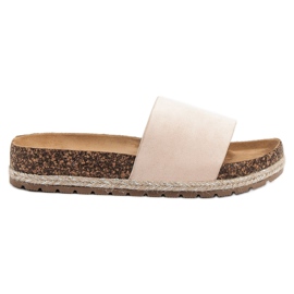 Bestelle Klassiske ruskindstøfler beige